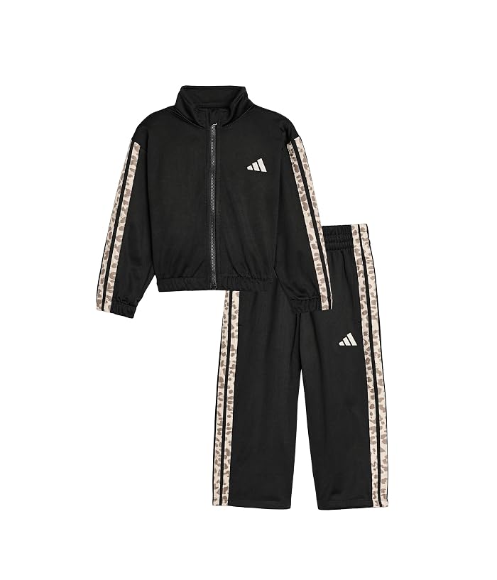 adidas Kids Aop 3S Wide Leg Tricot Pant Set (Toddler/Little Kid)