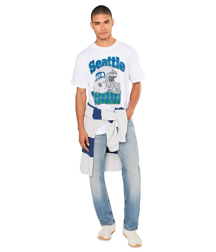 Junk Food Clothing NFL Seattle Seahawks Throwback Helmet Tee - Image 2