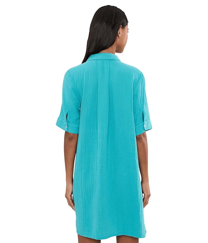 Mod-o-doc Gauze 1/2 Sleeve Swing Shirtdress - Image 4