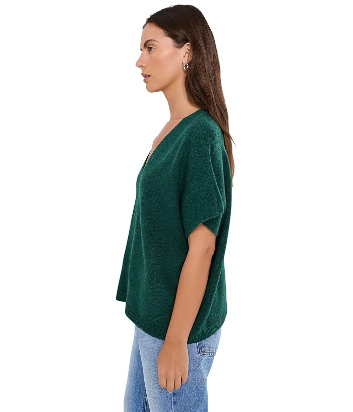 Vince Camuto V-Neck Short Sleeve Boxy Top - Image 3