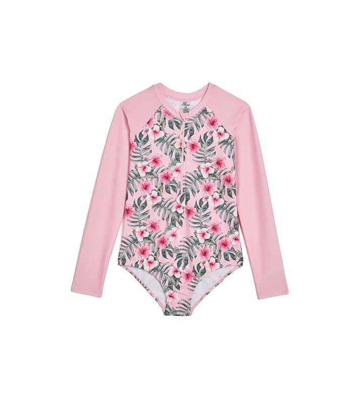 Deux par Deux Hibiscus One-Piece Swimsuit (Little Kid)