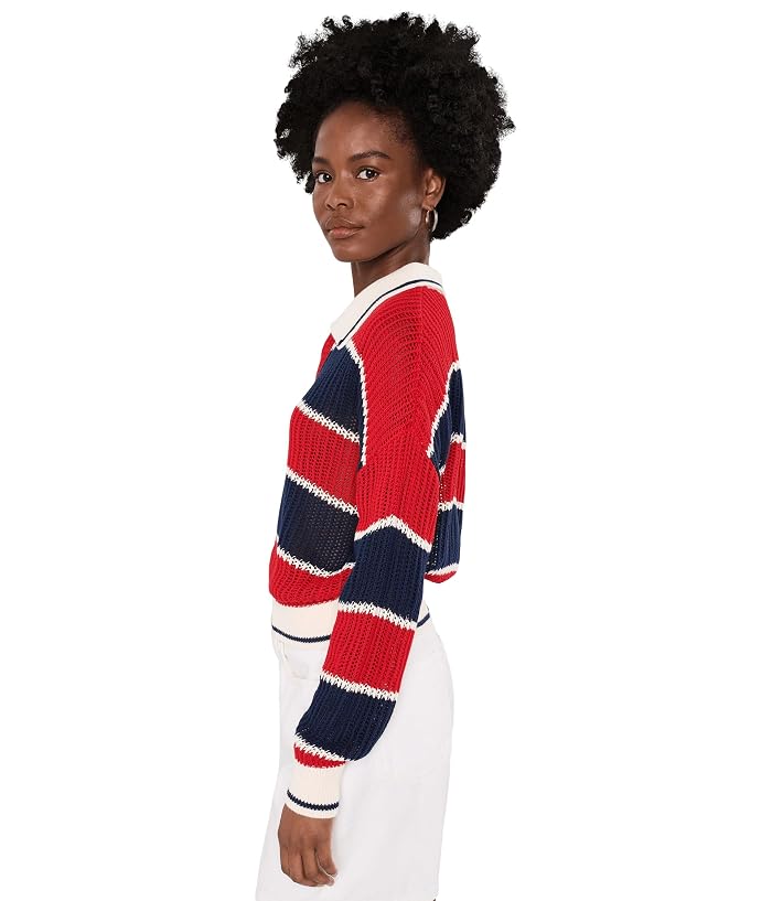 525 america Alexa Rugby Stripe Polo Pullover - Image 3