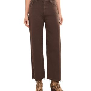 AG Jeans Saige Wide Leg Crop Mid-Rise Fit