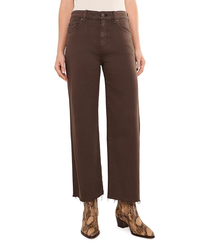 AG Jeans Saige Wide Leg Crop Mid-Rise Fit