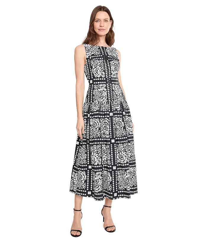 Adrianna Papell Drop Waist Midi Dress - Image 2