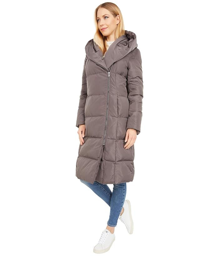 Cole Haan Zip Front Down Coat w/ Dramatic Oversized Hood - Image 2