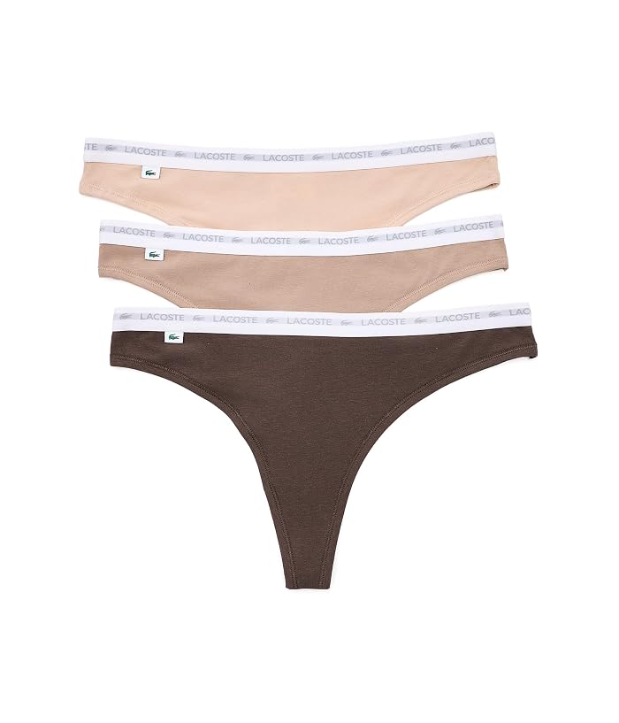 Lacoste 3-Pack Stretch Cotton String Briefs