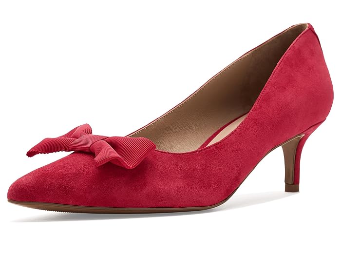 Lauren Ralph Lauren Adrienne Bow-Trim Suede Pumps