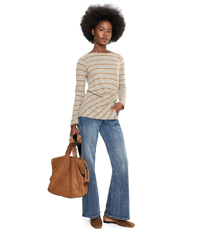 Liverpool Los Angeles Long Sleeve Boatneck Knit Top w/ Twist Detail - Image 2