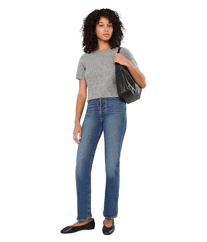 525 america Andie Short Sleeve Sweater Tee - Image 2