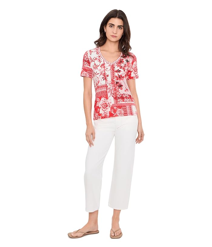 Johnny Was The Janie Favorite Short Sleeve V-Neck Tee - Image 2