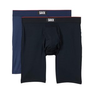 SAXX UNDERWEAR Multi-Sport Mesh Long Boxer Brief Fly 2-Pack