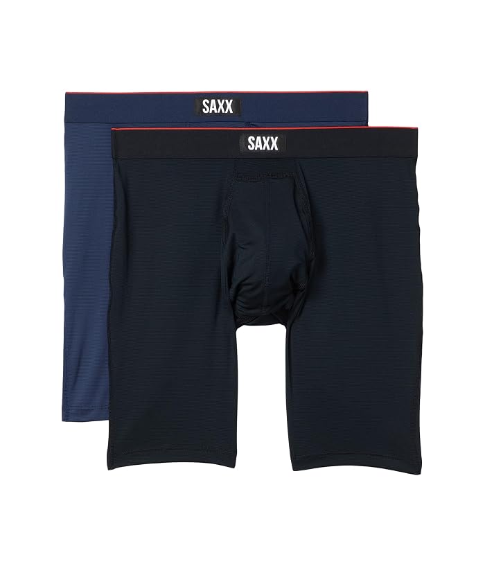 SAXX UNDERWEAR Multi-Sport Mesh Long Boxer Brief Fly 2-Pack