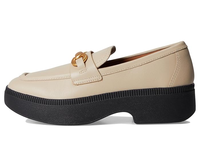 FitFlop F-Luma Chunky-Snaffle Leather Demi-Wedge Loafers - Image 3