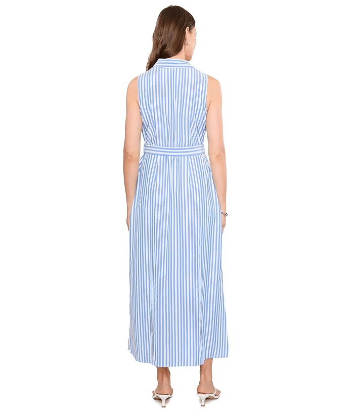 Vince Camuto Sleeveless Button-up Maxi Dress With Sash - Image 4