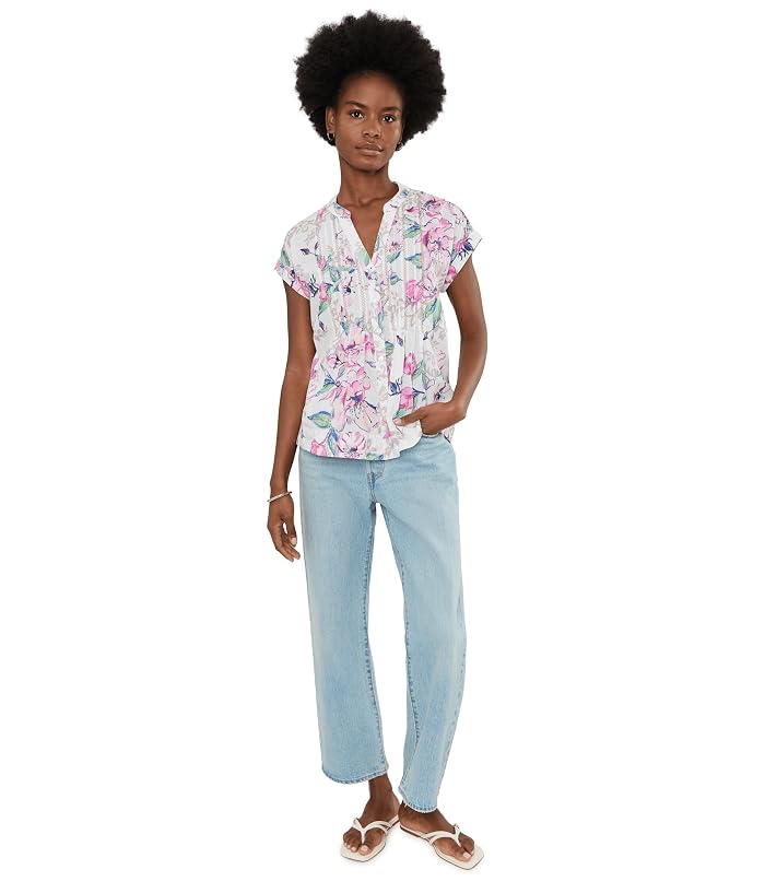 Tommy Bahama Floral Gardens Cross-stitch Short Sleeve Top - Image 2
