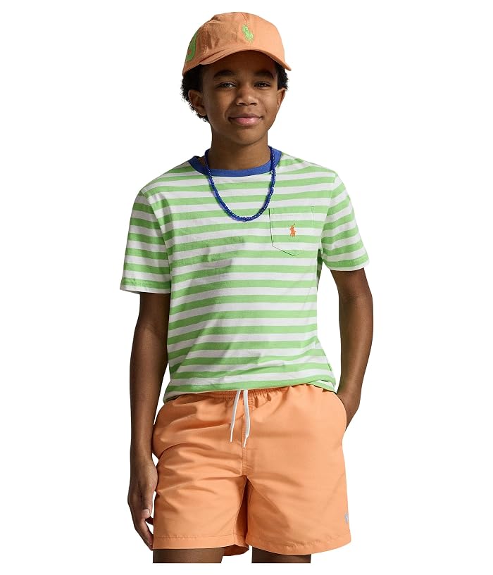 Polo Ralph Lauren Kids Striped Cotton Jersey Pocket Tee (Big Kid) - Image 3