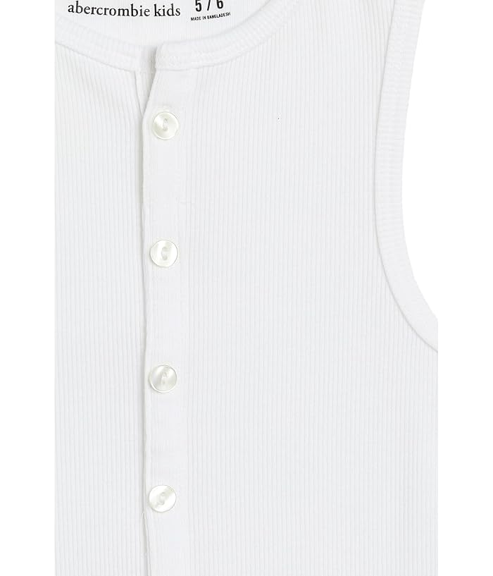 abercrombie kids Faux Button-Thru Tank Top (Big Kids) - Image 3