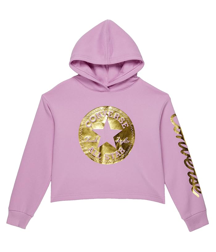 Converse Kids Cropped Foil Hoodie (Big Kids)