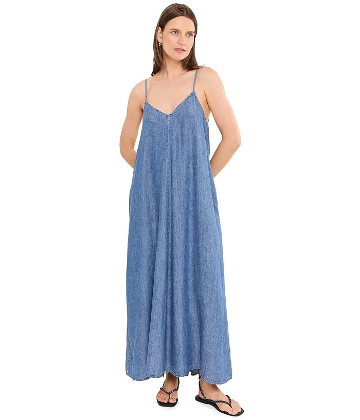 Faherty Tried & True Chambray Slip Dress - Image 2