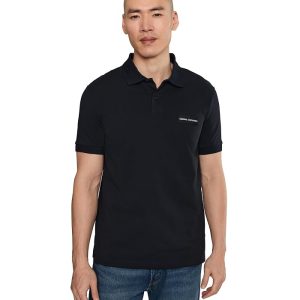 Armani Exchange White Edition Short Sleeve Slim Polo Shirt