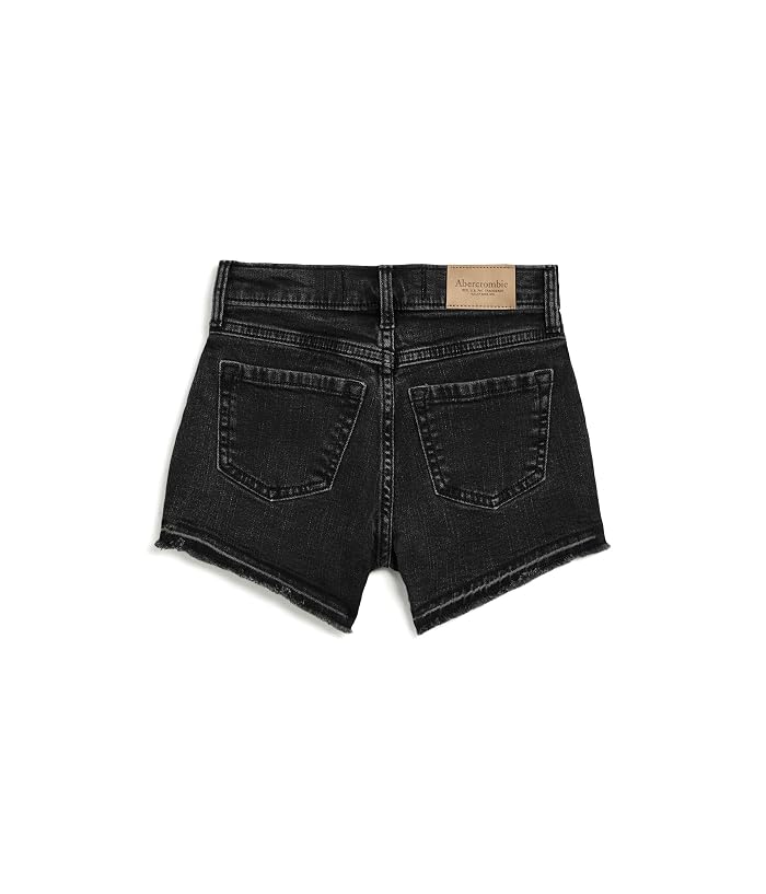 abercrombie kids High-Rise Relaxed Denim Shorts (Big Kids) - Image 2