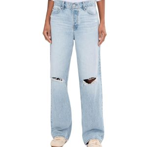 AG Jeans Billie Relaxed Straight in Soft Focus Destructed