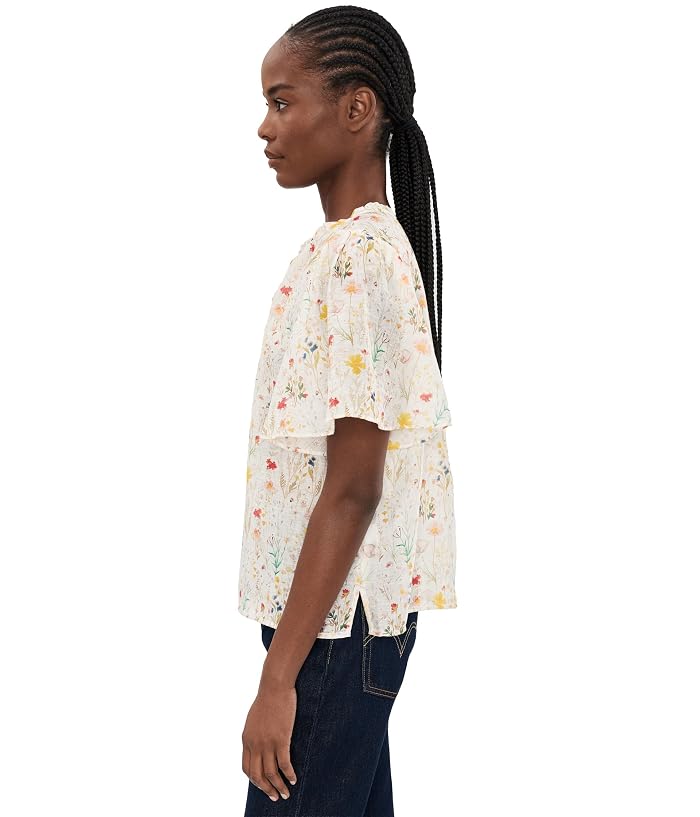Vince Camuto Tie Neck Pincess Sleeve Blouse - Image 3