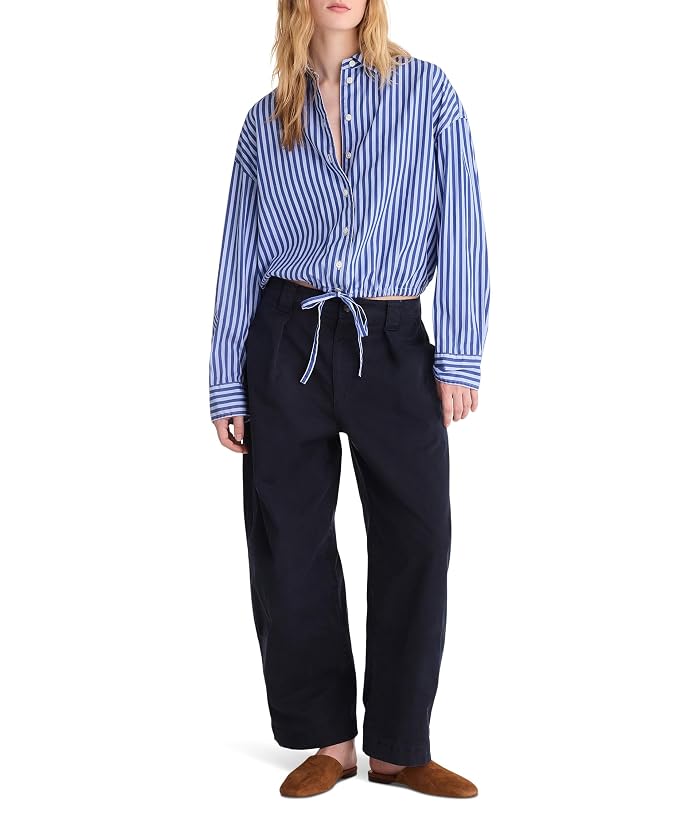 Madewell Drawstring Button-Up Shirt in Poplin - Image 2