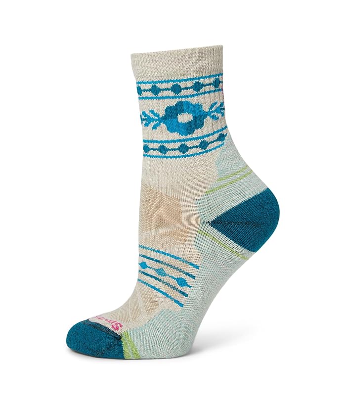 Smartwool Hike Light Cushion Retro Floral Mid Crew Socks - Image 3
