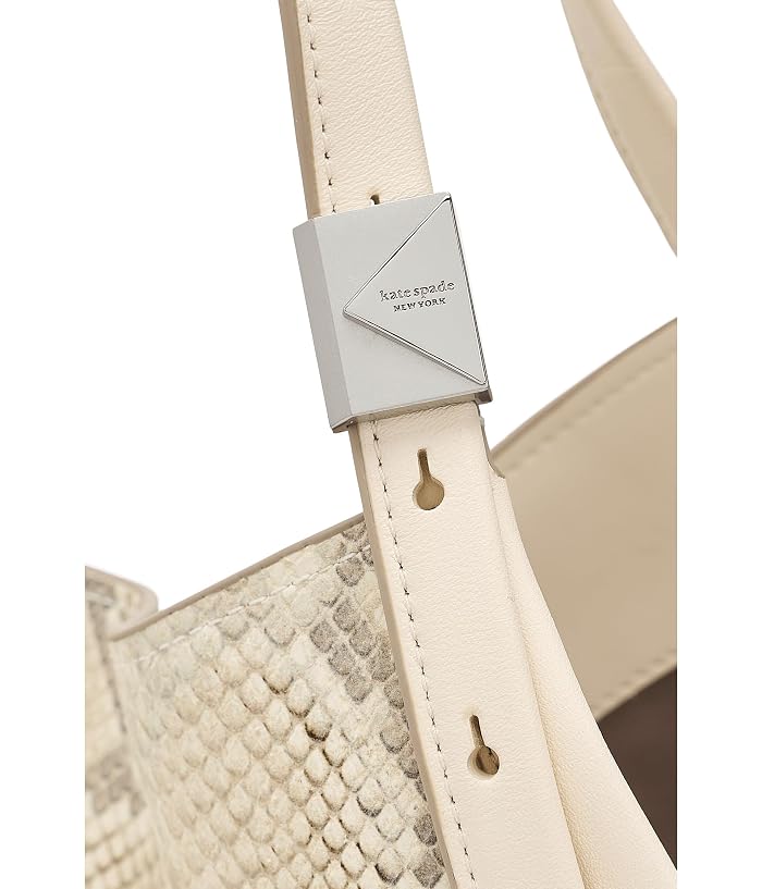 Kate Spade New York Deco Snake Embossed Leather Tulip Tote - Image 4