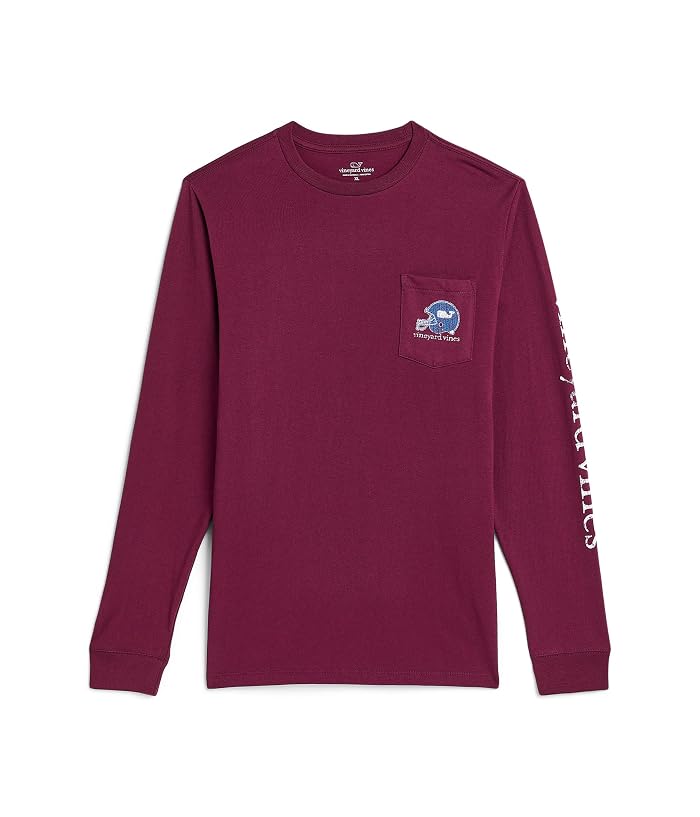 Vineyard Vines Kids Sticker Football Helmet Long Sleeve Tee (Toddler/Little Kid/Big Kid)
