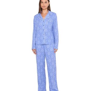 Karen Neuburger Two-Piece Long Sleeve Girlfriend Pajama Set
