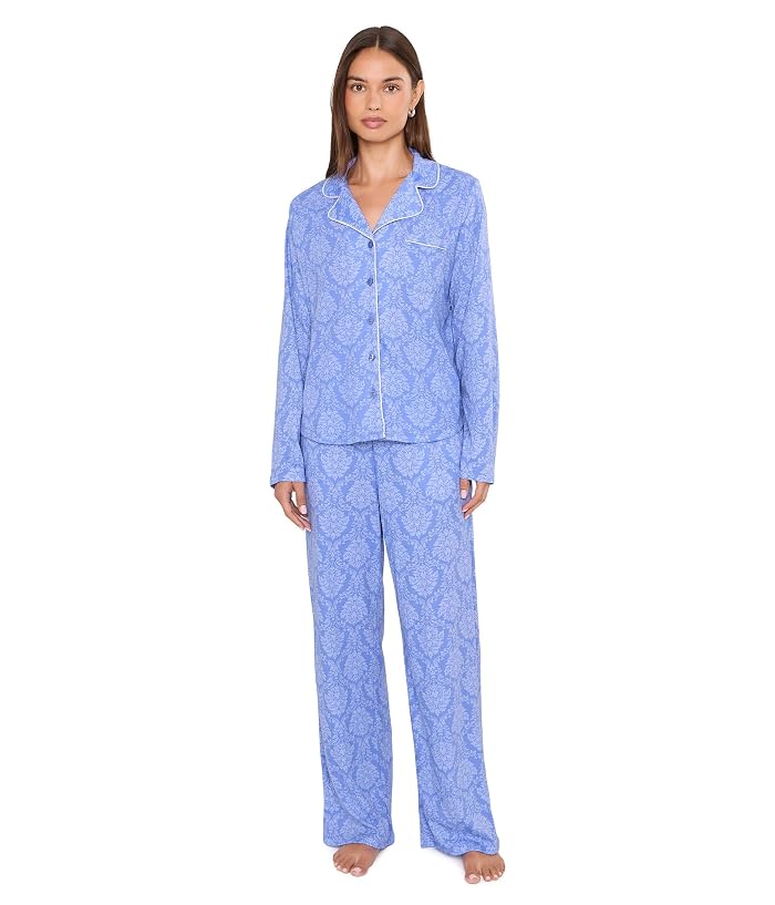 Karen Neuburger Two-Piece Long Sleeve Girlfriend Pajama Set