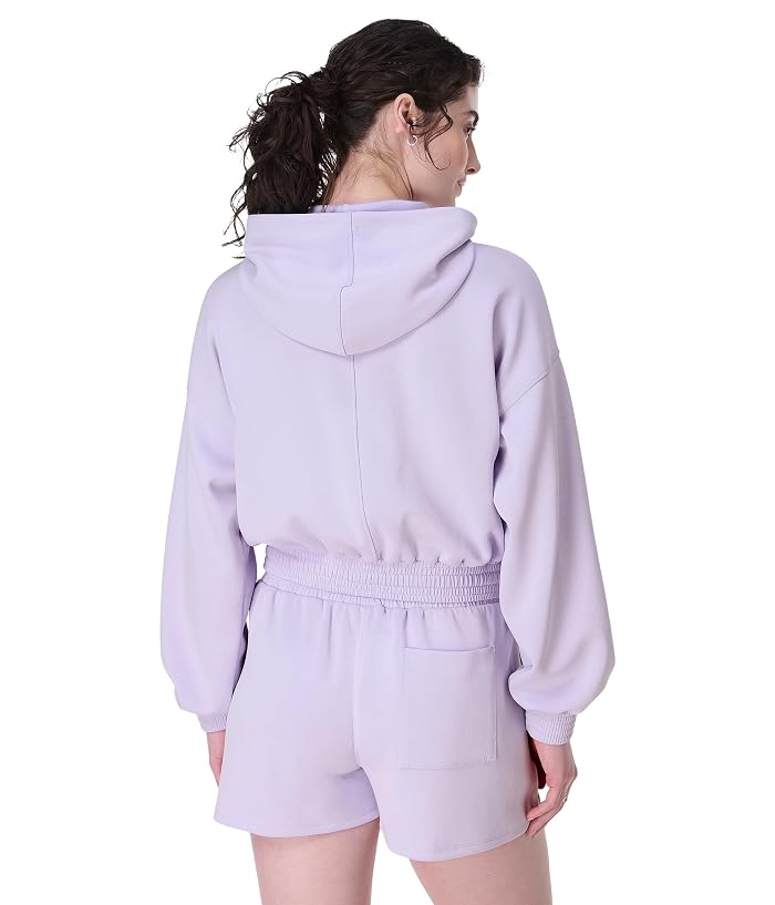 Sweaty Betty Sand Wash Cloudweight Crop Hoodie - Image 2