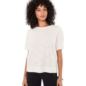 KUT from the Kloth Faith Scoop Neck Short Sleeve Sweater