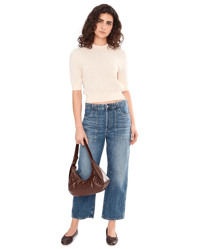 Madewell Ella Stitch Tee- Solid - Image 2