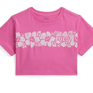 Polo Ralph Lauren Kids Floral-Print Logo Cotton Boxy Tee (Toddler/Little Kid)