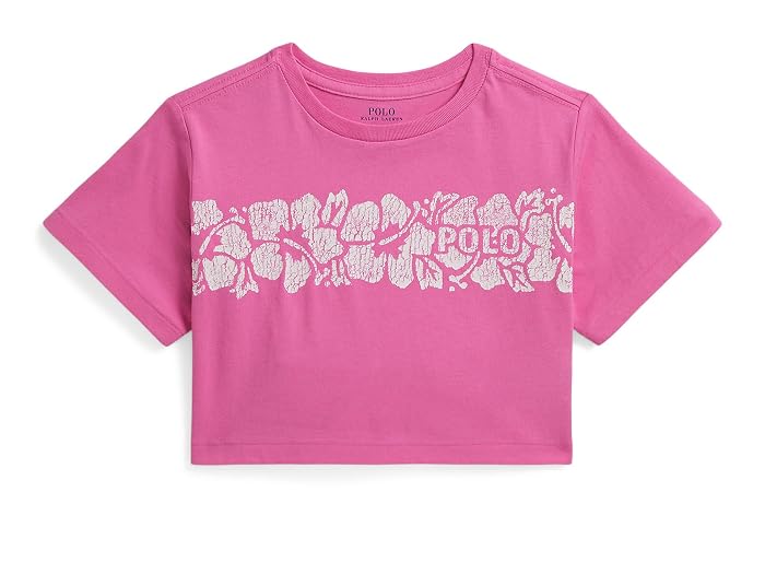 Polo Ralph Lauren Kids Floral-Print Logo Cotton Boxy Tee (Toddler/Little Kid) - Image 3