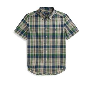 Polo Ralph Lauren Kids Plaid Cotton Shirt (Big Kid)