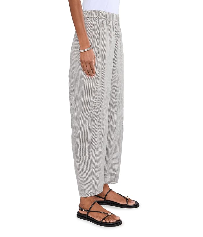 Eileen Fisher Striped Organic Linen Sheen Ankle Lantern Pants - Image 3