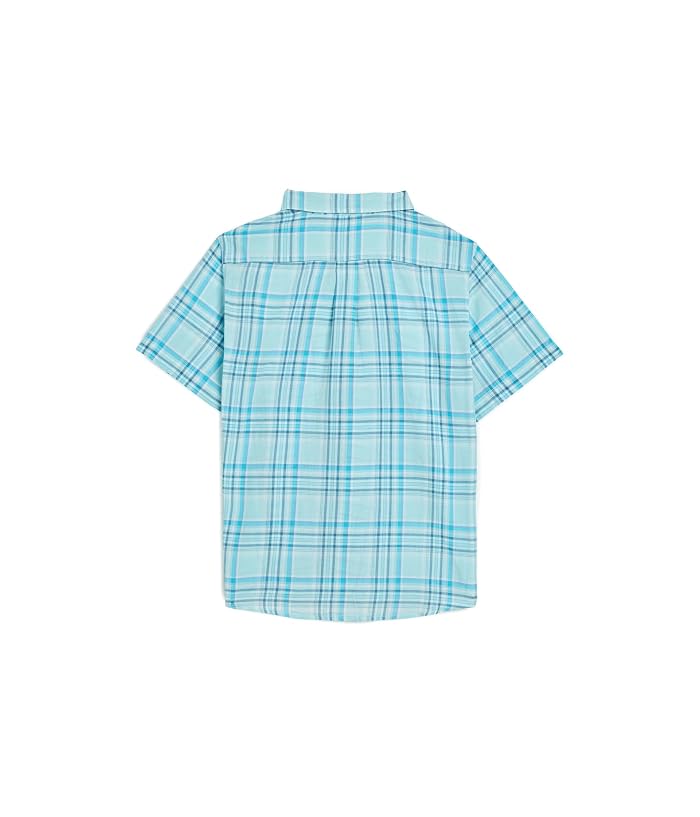 Vineyard Vines Kids Bungalow Plaid Cotton Short Sleeve Shirt (Toddler/Little Kid/Big Kid) - Image 2