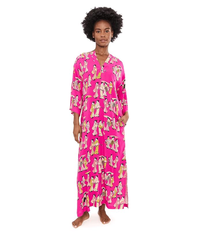 N by Natori Geisha Challis Mandarin Caftan - Image 2