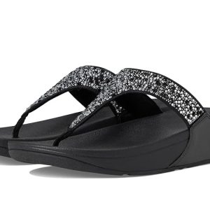 FitFlop Lulu Crystal-Mix Toe-Post Sandals