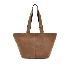 AllSaints Alba Suede Zip Tote