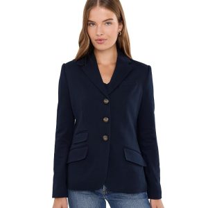 Lauren Ralph Lauren Petite Cotton Herringbone Jacquard Blazer