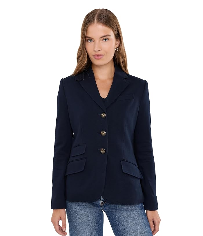 Lauren Ralph Lauren Petite Cotton Herringbone Jacquard Blazer