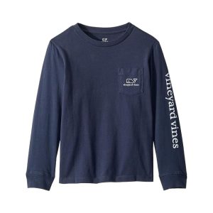 Vineyard Vines Kids Long Sleeve Vintage Whale (Toddler/Little Kids/Big Kids)