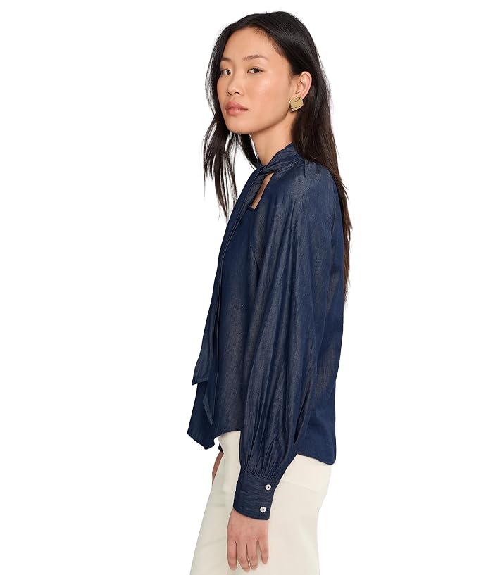 CeCe Raglan Seam Neck Bow Shirtail Top - Image 3