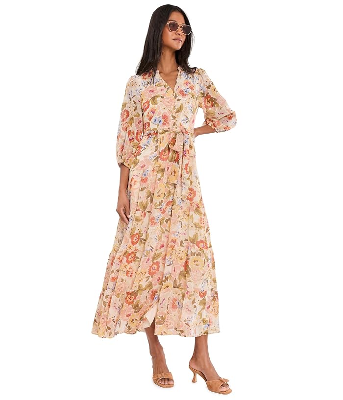 Vince Camuto Three Teir Button Bodice Maxi Dress - Image 2